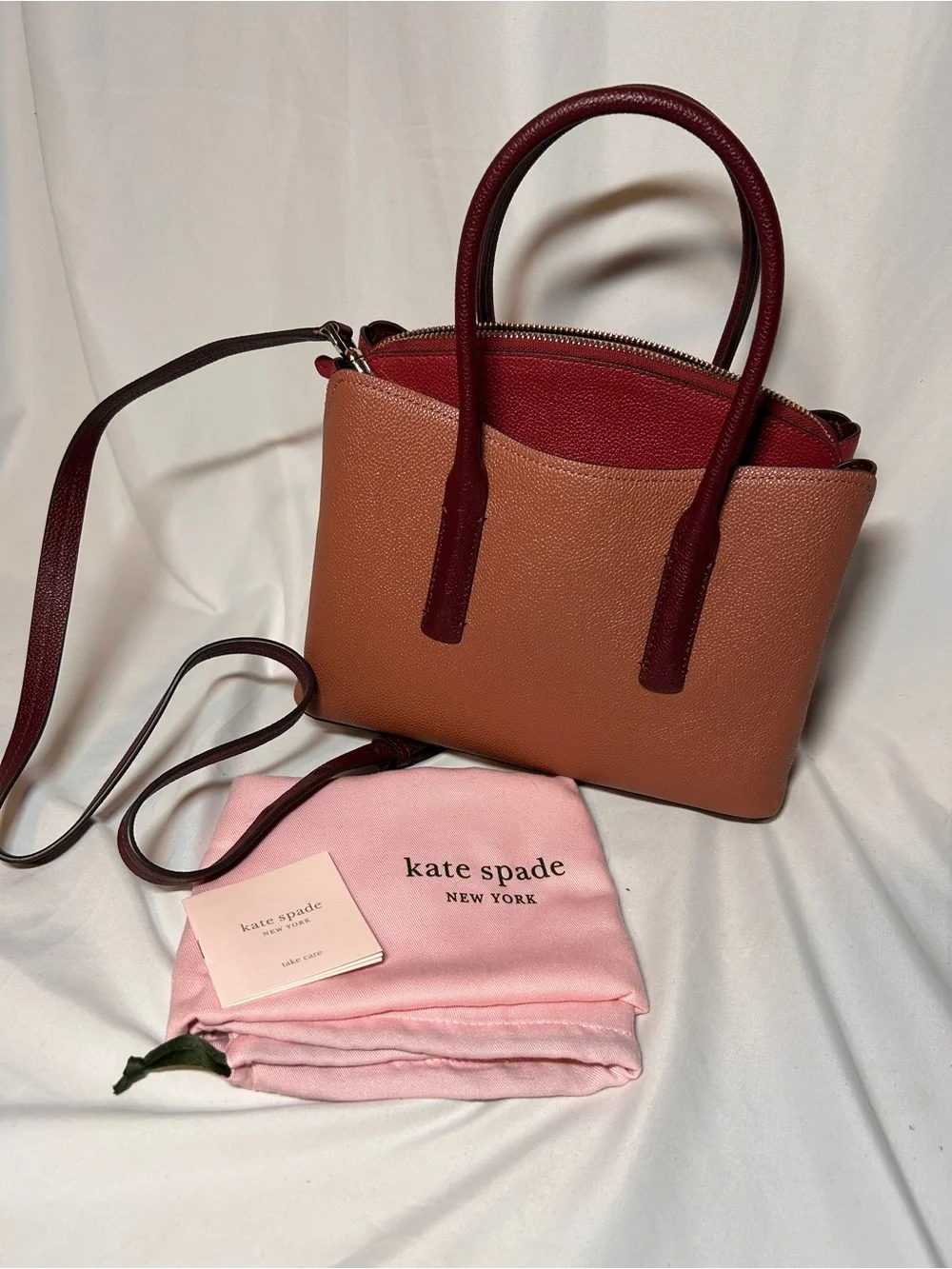 Kate Spade New York Margaux Medium Satchel in pebbled leather